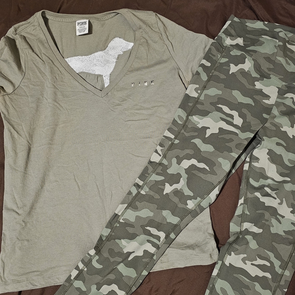 PINK Victoria's Secret Khaki Top - Picture 6 of 6